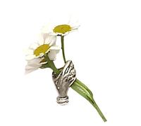 Handheld Flower Lapel Pin Sturdy Alloy Stylish Handheld Corsage for Stylish Outfit Accessories Fashionable Flower Lapel Clip