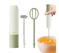 Handheld Foam Maker - Powerful Electric Milk Frother, Battery Operated Egg Beater, Ergonomic Coffee Whisk | Professional Beverage Stirrer for Hot Chocolate Cream Matchaa Baking Kitchen Gadget