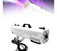 Handheld Fog Machine Smoke Cannon,Fog Gun1500W with Lights, Strip,for Parties, Halloween, DJ Events, and Stage Performances(White)