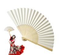 Handheld Folding Fan,Handheld Folding Fans - Vintage Silk Japanese Chinese Fans - 8 Inch Elegant and Charming Retro for Women, Ladies and Girls in Music Festivals,