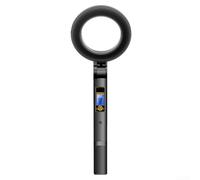Handheld Folding Metal Detector with LCD Display High Sensitivity Silent or Buzzer Vibration Modes ABS Construction for Security Screening at Airports Stations and Examination Halls Black