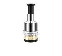 Handheld Food Chopper with Sharp 304 Stainless Steel Blades. This Manual Food Chopper/Kitchen Chopper is Suitable for Various Ingredients (Such as Garlic, Onions, Ginger, Meat, etc.)