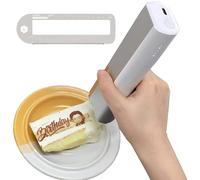 Handheld Food Printer, Mini Portable Inkjet Printer for Cake, Coffee, and Desserts - Ideal for Latte Art and DIY Projects, Easy to Use and Clean