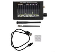 Handheld for spectrum Analyzer 35M-4400MHz with 4.3 Inch TFT LCD Screen for stm32 Controller for RF Signal Detection for for walkie for talkie Testing Black Aluminium Case