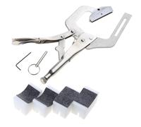 Handheld Fret Press Set With 4 Radiused Brass Inserts For 4 Padded Neck Cauls Great Handheld Fret Pressing Tool