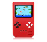Handheld Game Console -2.4-inch HD Screen, 218 Video Games, Mini Arcade Electronic Toy Birthday Gift, Suitable for Children and Adults, Needs 3 AAA Batteries (Red)