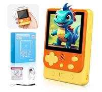 Handheld Game Console, 2.5 Inch Screen, Retro Mini Games Console 319+ Classic FC Gam, Perfect Christmas/Birthday Gift for Kids & Adults (Orange)