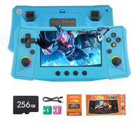 Handheld Game Console, 40,000 Games in 1, 4.5-Inch IPS Screen Retro Gaming Console,40000 Classic Games, 4000mAh,20＋Mainstream Emulator,Built-in 256G TF Card（Blue）