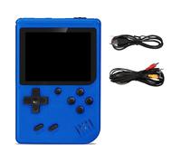 Handheld Game Console Boy with 500 F-C Classic Games, Mini Retro Games Player, Rechargeable Battery 3-Inch Color Screen Portable FC Handheld Games for Lovers Adults Kids Boys (Blue)