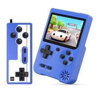 Handheld Game Console Built in 500 Classic Games, Rechargeable Retro Handheld with 3.0-inch LCD Screen, Support Connection to TV and 2 Players, Handheld Video Games for Boys and Girls Gift, Blue