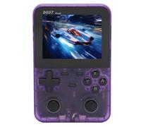 Handheld Game Console Retro Gaming Console Color Screen Portable Console with Joystick for Vintage Gaming (Transparent Purple)