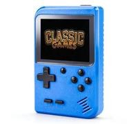 Handheld Games Console for Kids Built-in 289 Video Games, Portable Retro Gaming Console with Rechargeable Battery, 2.8" Color Screen, Handheld Electronic Game Console for Boy Girl (Blue)