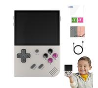 Handheld Games Console - Retro Video Player, Portable Arcade Device, Kids gaminges System, Mini Electronic Toy, IPS Display Screen | Builtin 216 Classics Featuring Rechargeable Battery White Black