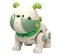 Handheld Games for Toddlers Age 2-3 Children's Sensitive Interactive Mechanical Dog Music Dance Recording Reread Remote Control Toy Dog Alphabet Board Games (Green, 11x17x16. 5cm)