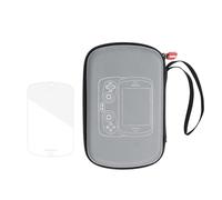 Handheld Gaming Console Carrying Bag Shockproof Organizers Storage Box With Toughened Glass Screen Protector For Slide Travel Case With Antiscratch Film