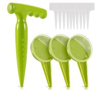 Handheld Garden Seeder Sower Planter with 5 Dials Settings Seeding Dispenser Tool for Small Flower Vegetable Seeding Handheld Garden Seeder Sower