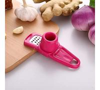 Handheld Garlic Grater Tool - Multi Functional Plastic Garlic Ginger Grater Slicer Cutter Grinding Tool for Nutmeg, Parmesan Cheese, Ginger, and Small Vegetables - Manual Garlic Crusher
