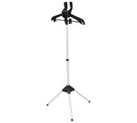 Handheld Garment Steamer Rack Foldable Aluminum Alloy Stand | Black Finish, Wide Compatibility and Stable Support, High Load Capacity, Home Travel Use