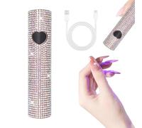 Handheld Gel Nail Lamp, Mini Nail UV Lamp, USB Charging Portable, 2 Hours Battery Life, Full Diamond Coverage, Suitable for Fast Curing Gel Nail Polish, Nail Tips, DIY Nail Decoration, Women's Gift