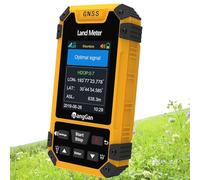 Handheld GPS Land Survey Meter | High Accuracy Real-Time Navigation | Track Recording & Historical Data | Rechargeable Professional Equipment (Yellow)