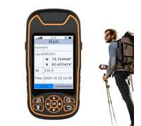 Handheld GPS Locator for Coordinate Acquisition, Portable Land Meter with 9 Modes, 3.2in Display and 16GB Memory for Land Survey and Outdoor Activities