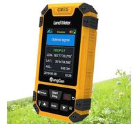Handheld GPS Survey Equipment,GPS Land Meter, Record Historical Data and Figure Track, Rechargeable High Accuracy Real-time Navigation,Yellow