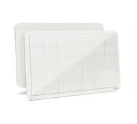Handheld Grid Whiteboard 11"""" x 17"""" x 1/8"""" Double Sided Dry Erase Grid Lap Boards No Ghosting Made in The USA