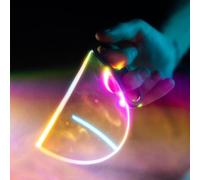 Handheld Half-Crack Diopter Filter Photography Foreground Defocus Blur Glass Props Kaleidoscope Prism Camera Accessories