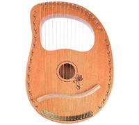 Handheld Harp Instrument Lap 16 String Lyre Musical Instruments Wooden Tuning 16-string for Adult/Beginners