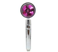 Handheld High Pressure Turbo Propeller Shower Head 360 Rotated Powerful Water Saving Hand Spray with One Key Turn On Off