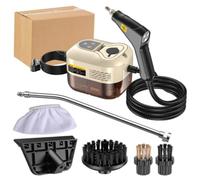 Handheld High-Temperature Pressurized Steam Cleaner,Multi-Purpose Pressurized Washer,1500W,1.2L Large Tank For Kitchen Range Hood, Air Conditioners & Upholstery, Home & Auto(Off-White)