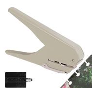 Handheld Hole Paper Punch, Mushroom Shaped Hole Punch with Precise Ruler and Garbage Collector, Manual Single Hole Puncher for Notebook Photo Magazines Cardboard Paper(03)
