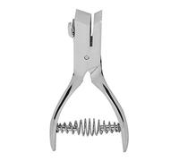 Handheld Hole Slot Puncher, Card Oval Hole Puncher Tool, Single Hole Punch for Paper Crafts, Heavy Duty Metal Punch with Spring Design, No - Burrs Holes for ID Cards Bank Cards Mem