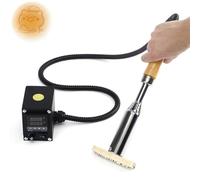 Handheld Hot Foil Machine, Manual Embossing Press, Adjustable Temperature 0-400°C, Heating Area 4x4cm, for Leather & Iron-on Heat Embossing