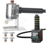 Handheld Hot Melt Adhesive Dispenser, Commercial Machine, with 4 Rollers and Temperature Control, for Envelopes,Packaging, Barrel Optional,50ml