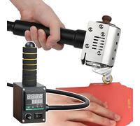 Handheld Hot Melt Glue Roller Machine with Adjustable Temperature Control for DIY Crafts, Packaging, and Leather Work