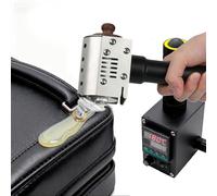 Handheld Hot Melt Glue Rolling Machine, 150W Portable Gluing Tool, Digital Display Temperature Control 50-300°C for Leather Bag Repair & Crafts