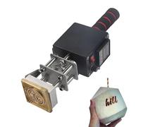 Handheld Hot Stamping Machine, Portable Digital Leather Tool, 500W Adjustable Temperature Heat Press Machines, Removable Heating Plate, Stamp Device Tool, for Leather Craft, Wood(5x7cm/2x2.8in)