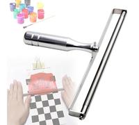 Handheld Ink Scraping Tool - Stainless Steel Wet Film Applicator for Precision Coatings, Varnish & Paint