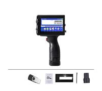 Handheld Inkjet Printer, 12.7/25.4 Mm Label Printer, Handheld Inkjet Printer, QR Bar Lot Number Logo Pattern Coding Machine Portable ,for Date Barcode Batch Number Logo QR Code(Without ink 25.4mm)