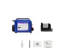 Handheld Inkjet Printer, 12.7mm Handheld Printer, Portable Small Inkjet Coding Machine, Mark Cap Text Mini 28 Languages Printer for Label/Production Date/Barcode/QR Code(Set of black ink)