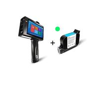 Handheld Inkjet Printer, 25.4mm Intelligent Handheld Inkjet Printer Is Portable, Can Print Logo, Barcode, 2D Code, Etc., Easy To Operate. ,for Date Barcode Batch Number Logo QR Code(Printer 1 green in
