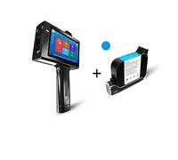 Handheld Inkjet Printer, 25.4mm Intelligent Handheld Inkjet Printer Is Portable, Can Print Logo, Barcode, 2D Code, Etc., Easy To Operate. ,for Date Barcode Batch Number Logo QR Code(Printer 1 blue ink
