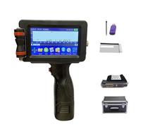 Handheld Inkjet Printer, 25 Languages 12.7mm Smart Printer, Variable QR Strip Batch Code Numbering Logo Label Handheld Thermal Inkjet Printer Printer for Label/Production Date/Barcode/QR Code(Printer