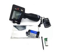 Handheld Inkjet Printer, 4.3 Inch Touch Screen Portable Inkjet Printer QR Code/Label Printer Inkjet USB Handheld Inkjet Printer 12.7 Ink ,for Date Barcode Batch Number Logo QR Code(1 printer 1 Ink)