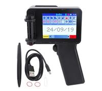 Handheld Inkjet Printer Gun, 4.3in HD LED Touch Screen Portable Mini Printer, 12.7mm Print Height, for QR Code Barcode Text Logo on Wood Plastic Metal, Cartridge Not Included