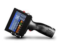 Handheld Inkjet Printer Gun,Intelligent 600 Dpi High Definition Handheld Printer with 4.3 Inch HD LED Touch Screen, Printing Height 2-12.7mm, for Trademark,Logo,Graphic,Date Coder