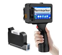 Handheld Inkjet Printer Gun TIJ314, Date Printing Machine with 42ml Quick-Drying Ink Cartridge, 4.3" Touch Screen Handheld Printer for Barcode,Text,QR Code,Batch Number on Carton Plastic Tube Metal