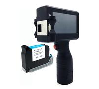 Handheld Inkjet Printer, Handheld Inkjet Printer 1/2 Inch Touch Coder Label Print Machine With USB Import QR/Barcode/Logo 12.7mm Printer Printer for Label/Production Date/Barcode/QR Code(Black ink -