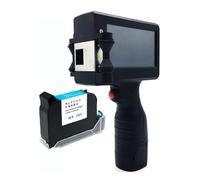 Handheld Inkjet Printer, Handheld Inkjet Printer 1/2 Inch Touch Coder Label Print Machine With USB Import QR/Barcode/Logo 12.7mm Printer Printer for Label/Production Date/Barcode/QR Code(Red ink - P